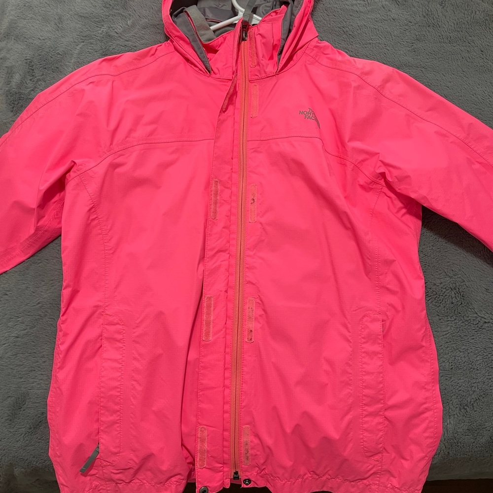 Girls XL (18) Pink North Face Raincoat